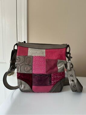 Coach Y2K Multicolor Patchwork Crossbody Bag